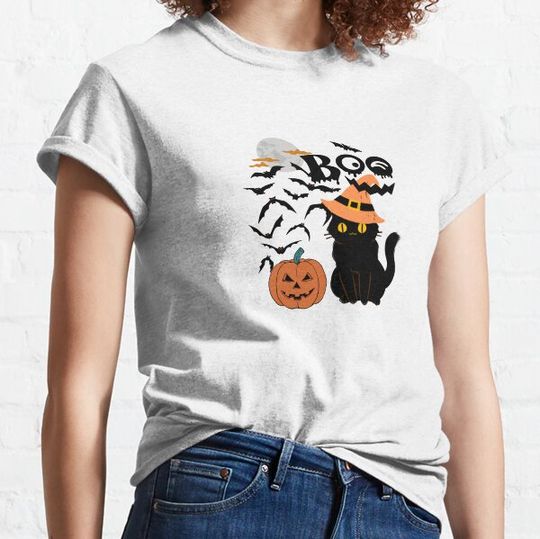 Discover Halloween Boo howdy pumpkin T-shirts