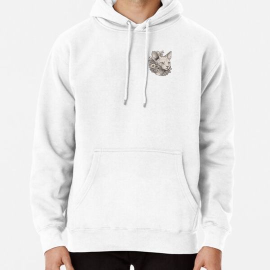 Discover Sphynx Cat Sticker Hoodies