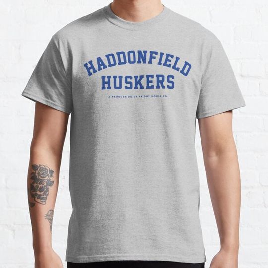 Discover Haddonfield Huskers Block Logo T-shirts