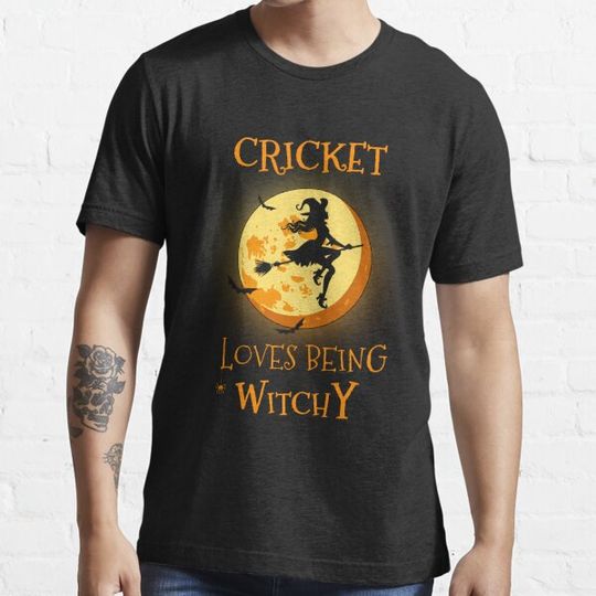 Discover CRICKET Loves Being Witchy. Halloween Gift T-shirts