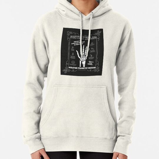 Discover Grunge Skeleton Palmistry Fortune Telling Halloween Hoodies