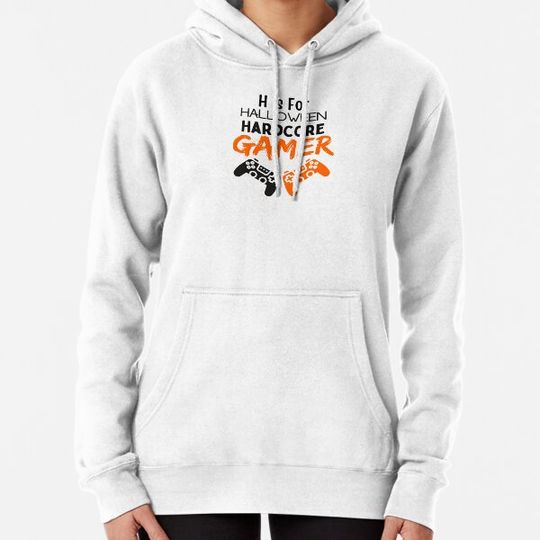 Discover H Is For Halloween Hardcore Gamer - funny Hoodies