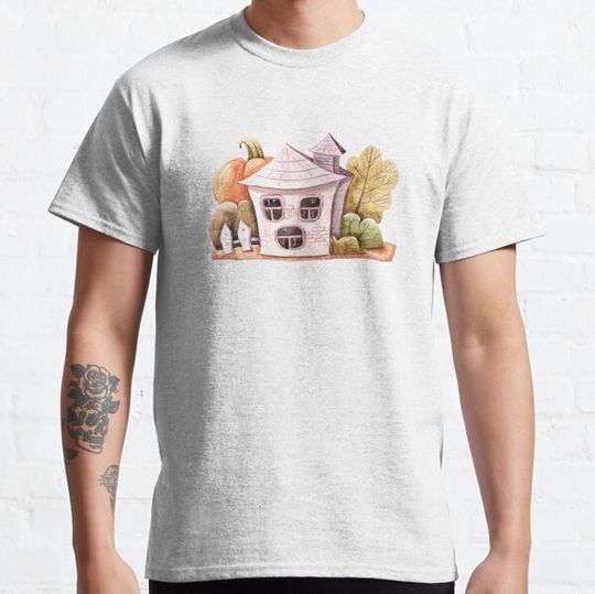 Discover Watercolor hand painted Halloween pumpkin digital painting T-shirts