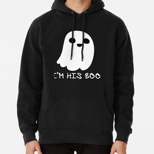 Discover I'm His Boo - Matching Couples Halloween Costume Hoodies