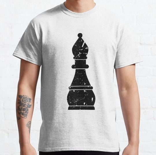 Discover Bishop | Black Chess Set Pieces | Halloween Costume T-shirts