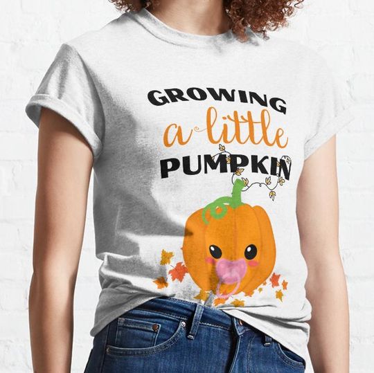 Discover Growing a Little Pumpkin - Fall Pregnancy - Fall Maternity T-shirts
