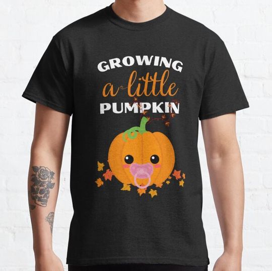 Discover Growing a Little Pumpkin - Fall Pregnancy - Fall Maternity T-shirts