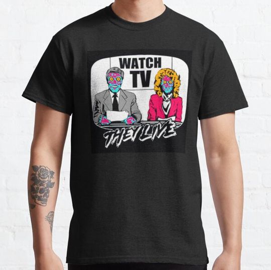 Discover Watch TV Fun Orange & Pink T-Shirt