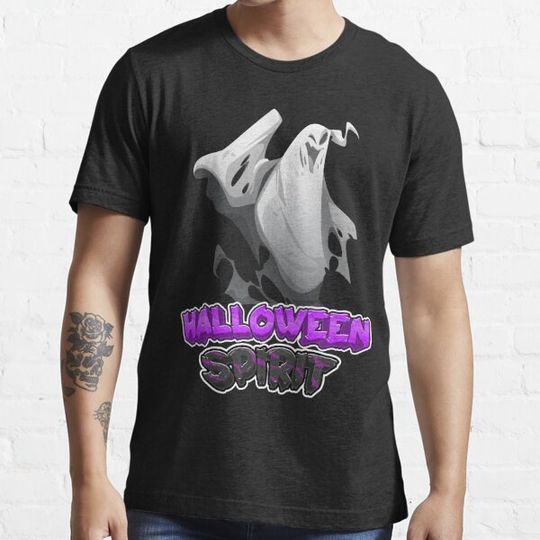 Discover Halloween Spirit Scary Ghost Boo Purple color Design T-shirts