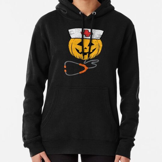 Discover Happy Halloween Pumpkin Nurse Nursing Funny Halloween nurse Hoodies