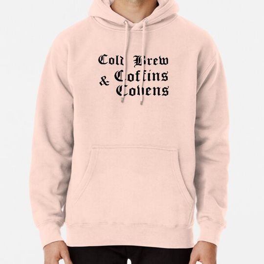 Discover Halloween Bleached Cold Brew, Coffins & Covens Hoodies