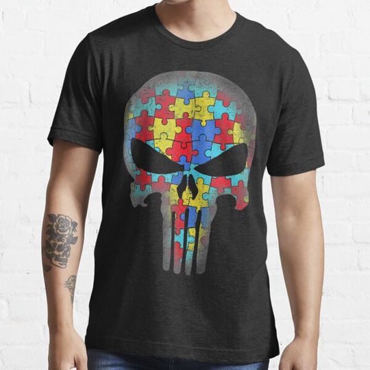 Discover Skull Autism Awareness Tee Mom Dad Kids Autism T-shirts