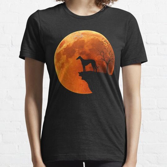Discover Greyhound Dog Moon Halloween Shirt - Cool Gifts for Greyhound Lovers
