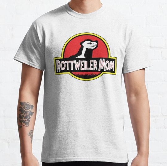 Discover (For Bright Background) Jurassic Rottweiler Mom T-shirts