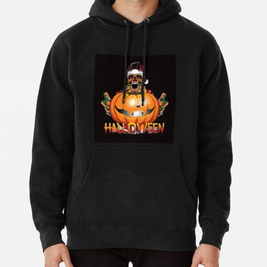 Discover halloween scary evil pumpkin funny pumpkin head Hoodies