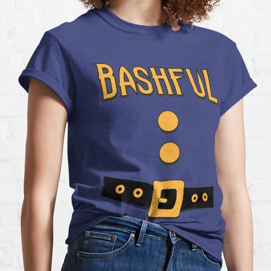 Discover Bashful Halloween Costume Thanksgiving Halloween Pumpkin Boo Boo 7 group White Dwarfs kids Snow Candy Inspector Blue T-shirts