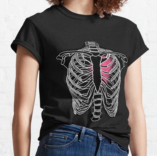 Discover Skeleton Rib Cage & Heart T-shirts