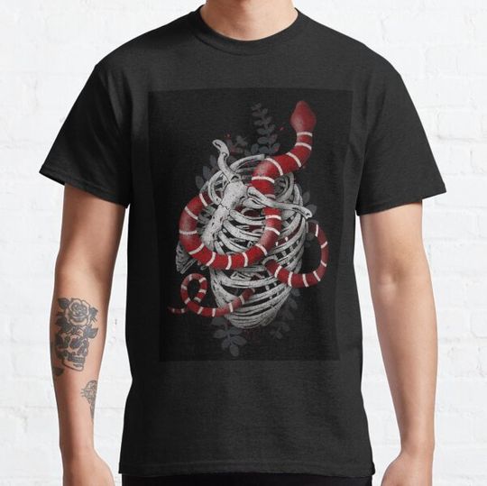 Discover Rib cage with snake T-shirts