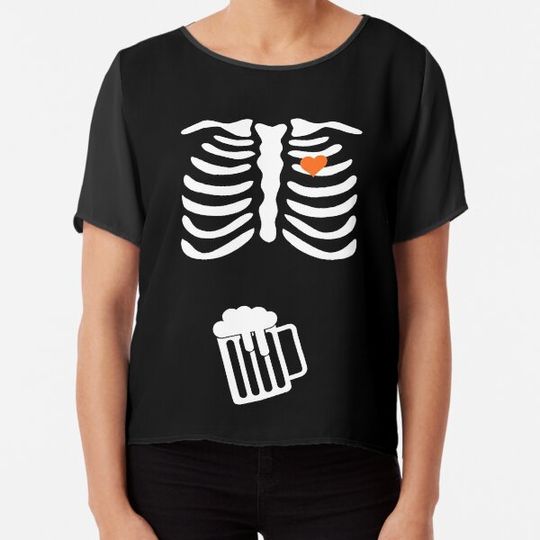 Discover Skeleton beer Maternity t-shirt T-shirts