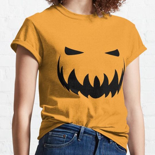 Discover Pumpkin face t-shirt | Phone Cases | Mouse Pads | Pillows | Mugs | Tablet Cases | Mini Skirts| T-shirts
