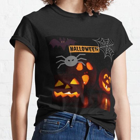 Discover halloween background T-shirts