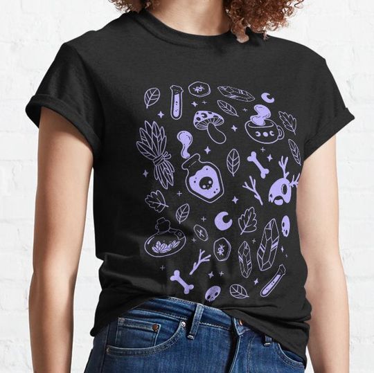 Discover Witchy Ingredients // Black and Purple | Nikury T-shirts