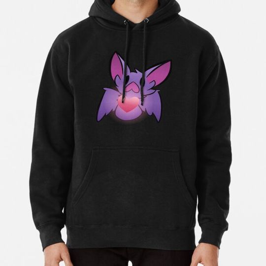 Discover Cute Purple Heart Bat Hoodies