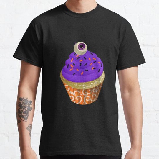 Discover Halloween Purple Eye Cupcake T-shirts