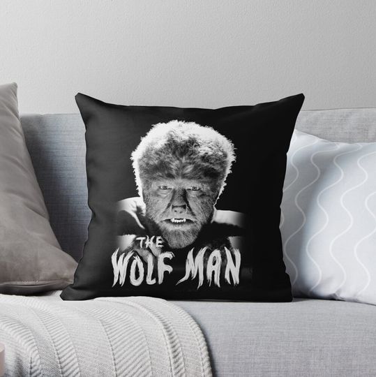 Discover The Wolfman Throw Pillow