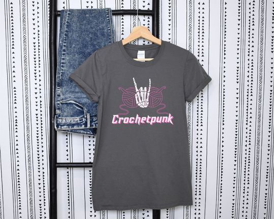 Discover Crochet T-Shirt ~ Crochet Punk ~ Gift for Crocheters