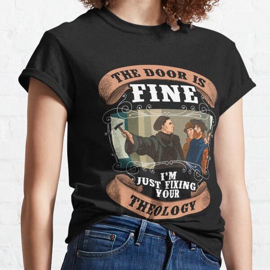 Discover Martin Luther 95 Theses Theology Christian Reformation Day T-shirts