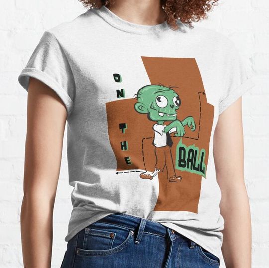Discover On The Ball Zombie Office Man Halloween Theme Evergreen T-shirts