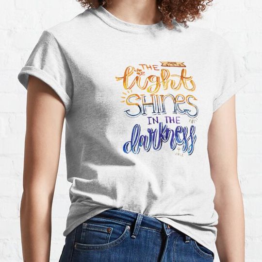 Discover John 1:4-5 | Christians & Halloween | Bible Verse T-shirts