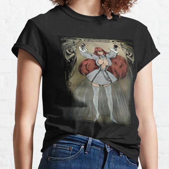 Discover The Egress of La Sophie Gothic Goth Vampire Anime Illustration T-shirts