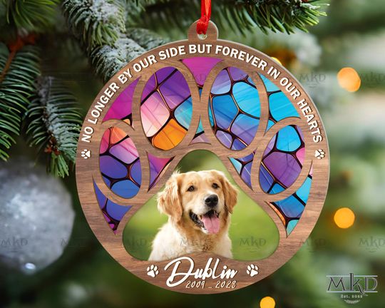 Discover Dog Memorial Suncatcher, Pet Memorial Suncatcher Ornament