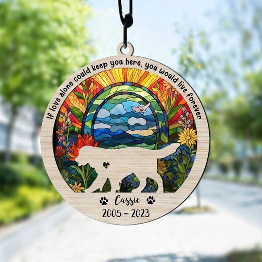 Discover Dog Memorial Suncatcher, Dog Sun Catcher Suncatcher Ornament