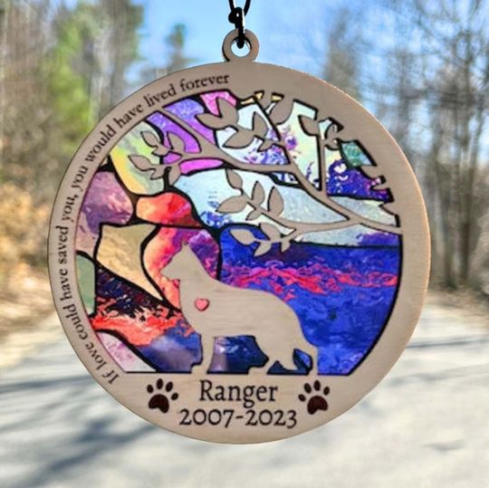 Discover Personalized Dog Sun Catcher, Dog Memorial Suncatcher
