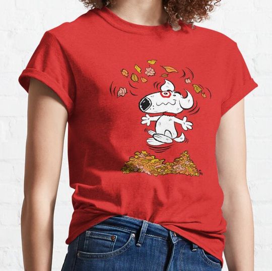 Discover Bullseye Playing With Leaves T-shirts