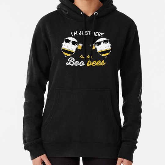 Discover I'm just Here for the Boo Bees Halloween Funny Hoodies