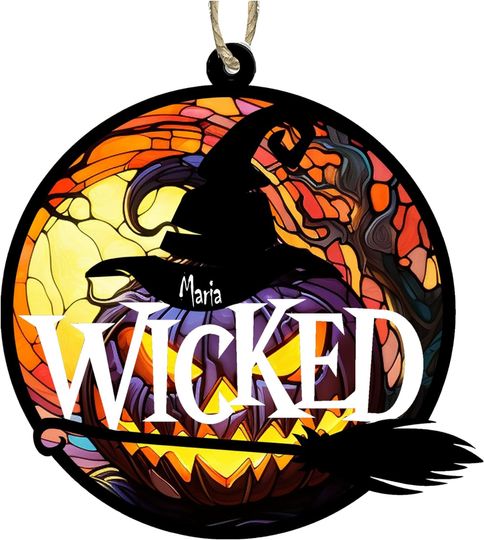 Discover Personalized Halloween Suncatcher Ornament - Honor Suncatcher Ornament