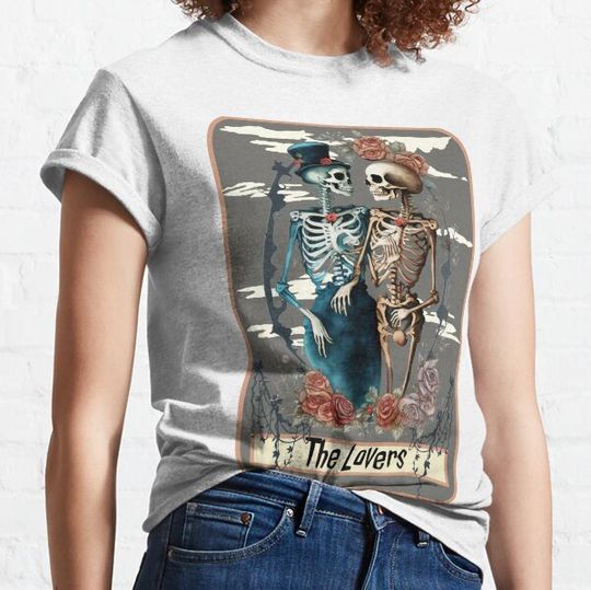 Discover The Lovers Tarot Card - Skeleton Couple T-shirts