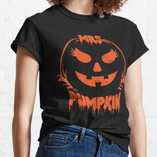 Discover Mrs. Pumpkin Halloween Couples Costume T-shirts
