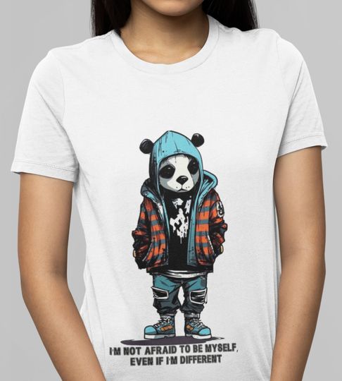 Discover Panda t-shirt, Unisex Heavy Cotton Tee, Cute grunge Panda