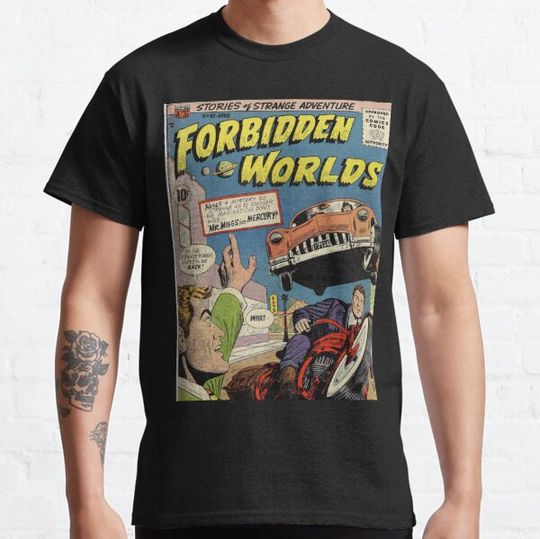 Discover Forbidden Worlds Vintage golden age horror comic book. T-shirts