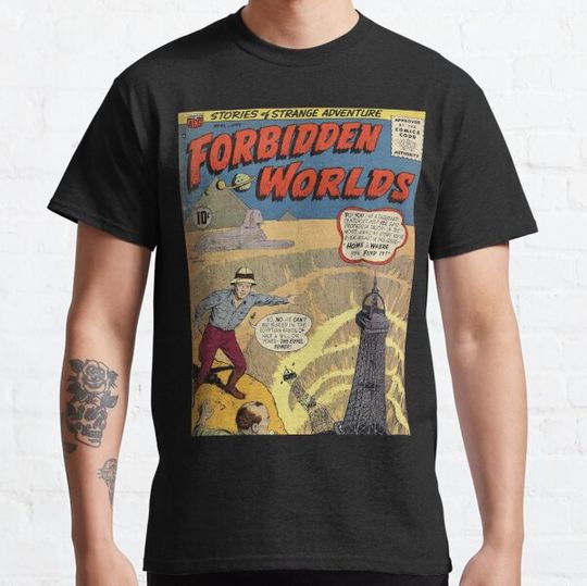 Discover Forbidden Worlds Vintage golden age horror comic book. T-shirts