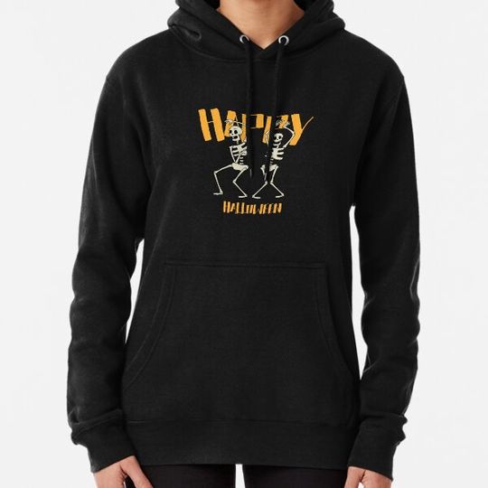 Discover Happy Halloween Dancing Skeletons Hoodies