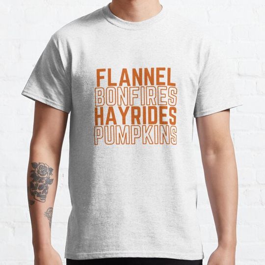 Discover Fall Vibes, Flannel, Bonfires, Hayrides, Pumpkins T-shirts