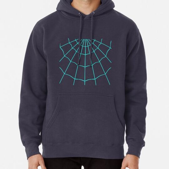 Discover Spider Web - Turquoise / Pink Hoodies