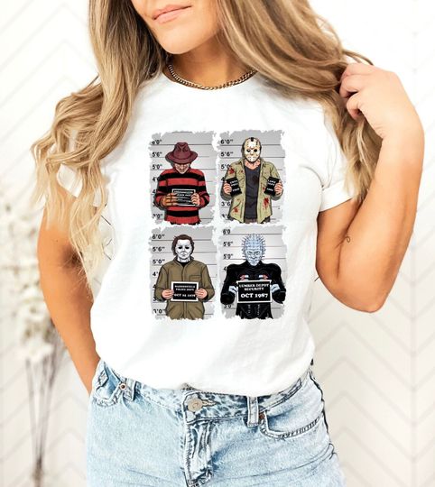 Discover Vintage Michael Myers Halloween Town Shirt