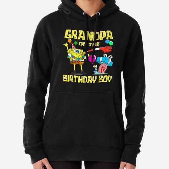 Discover Grandpa of the Birthday Boy Theme Party Hoodies